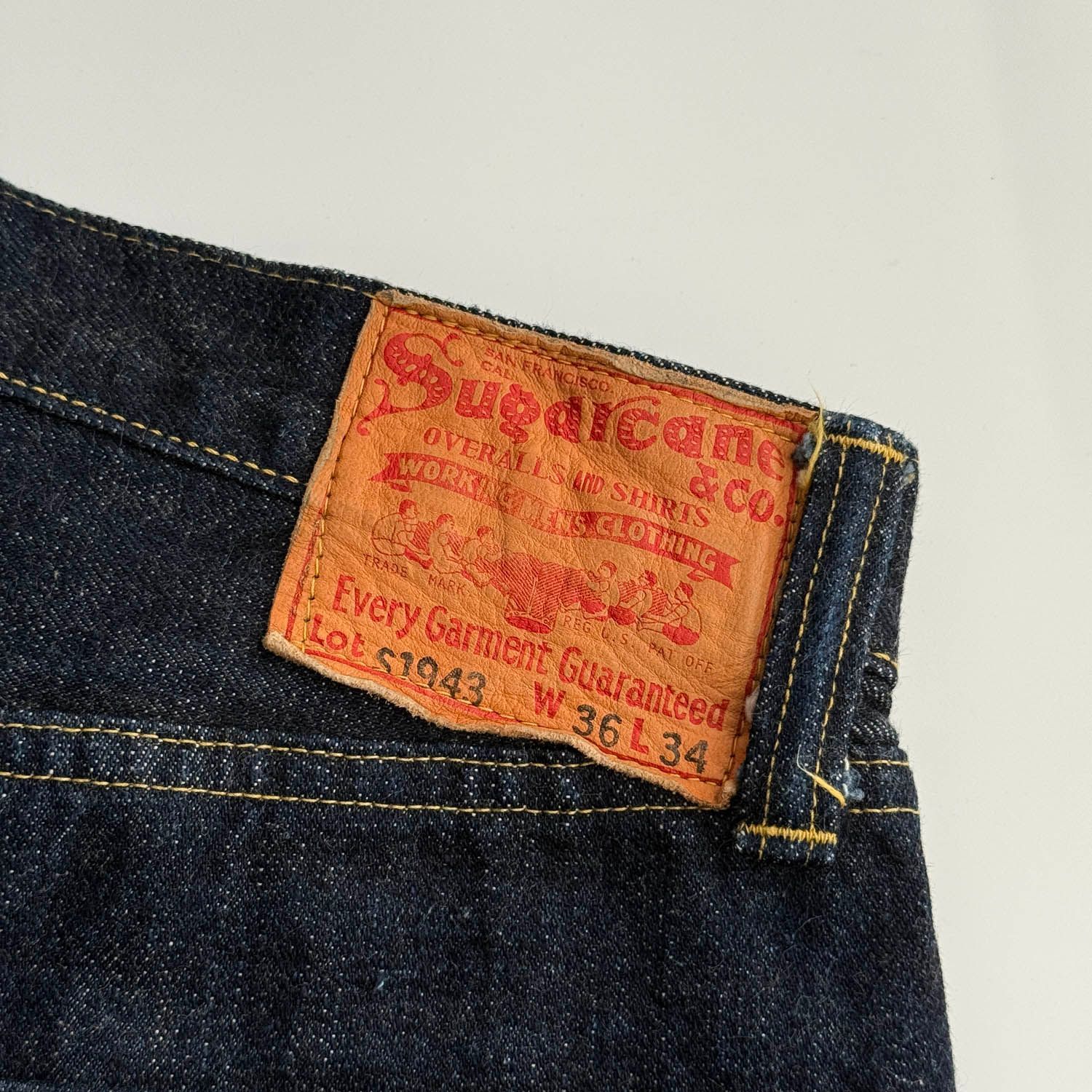 シュガーケーン S1943 サイズW36 シュガーケーン S1943 サイズW36