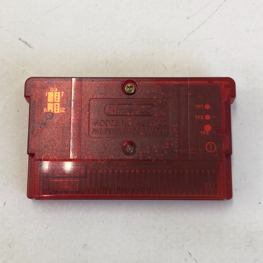 02 w 21415 ポケットモンスター ルビー 海外版 ゲームボーイアドバンス ソフト 起動のみ 済み パケなし品 ゲームソフト 品