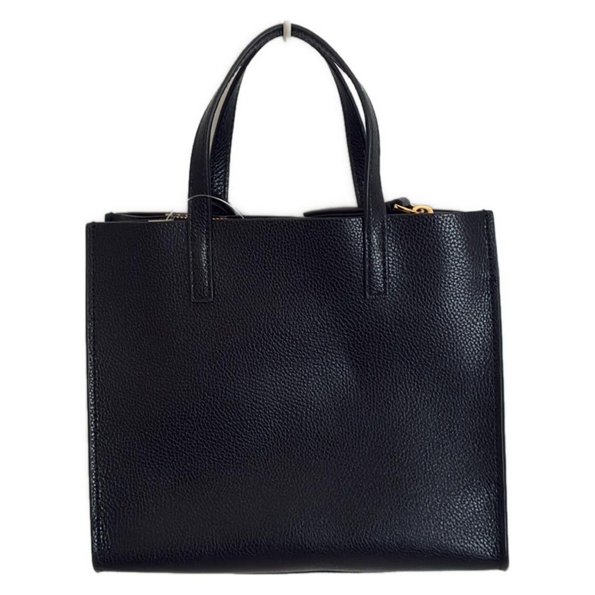 極美品　マークジェイコブス　グラインドミニトートバッグ　ブラック　レザー MARC JACOBS マークジェイコブス レザー ミニ トートバッグ