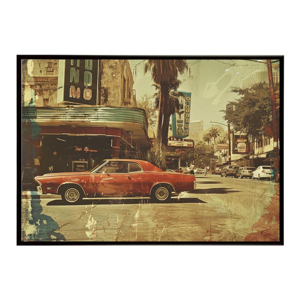 【A2サイズ（約42x59cm）】【lh-poster-8290】コンセプトアート レトロ アメリカ アメリカン ダイナー 1980 1970 1960 ポスター インテリア ネガ フィルム シャビー 古い アーカイブ フォト アート モダン