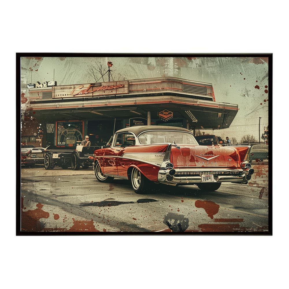 B4サイズ（約25x36cm）】【lh-poster-8298】コンセプトアート レトロ