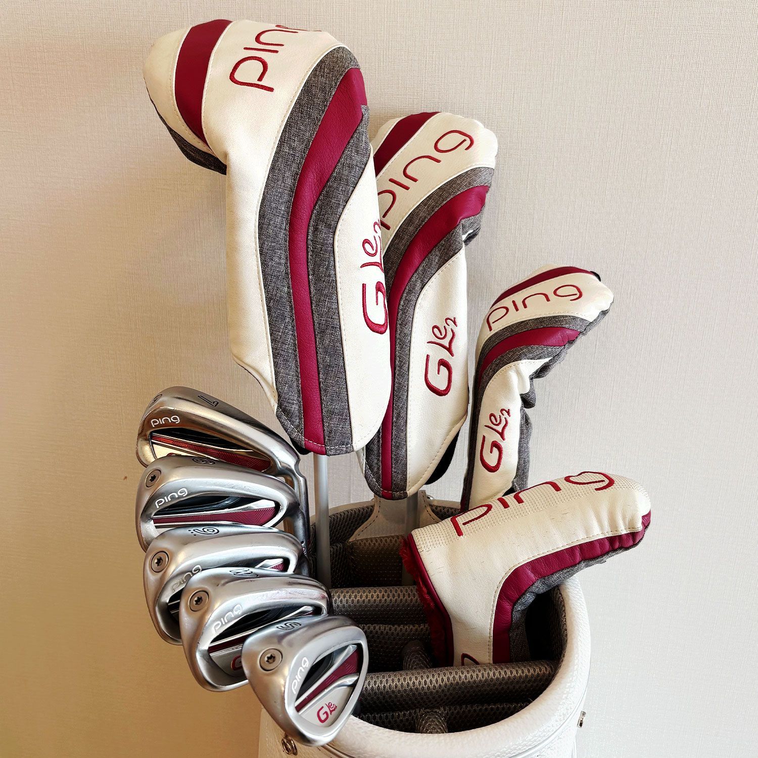 ピン PING GLe 2 ゴルフクラブセット 9本 キャディバック 付き レディースモデル 女性用
