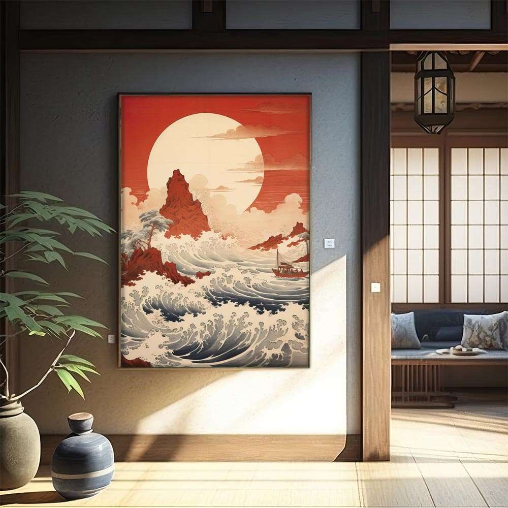 B1サイズ（約73x103cm）】【lh-poster-831】令和の浮世絵 版画風