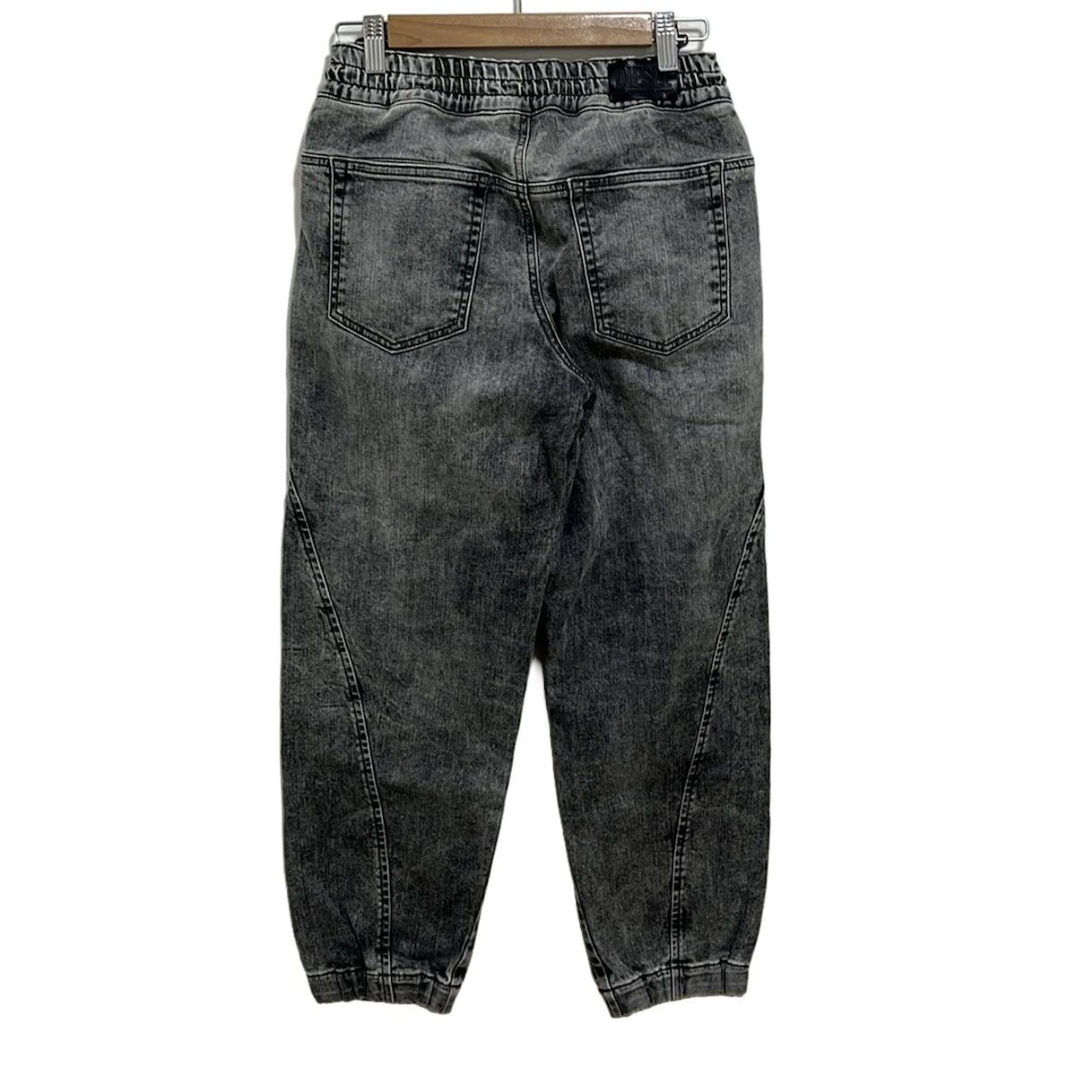 DIESEL ディーゼル ジーンズ サイズ23 レディース D-KRAILEY-E-T グレー フルレングス ジョグジーンズ ウエストゴム