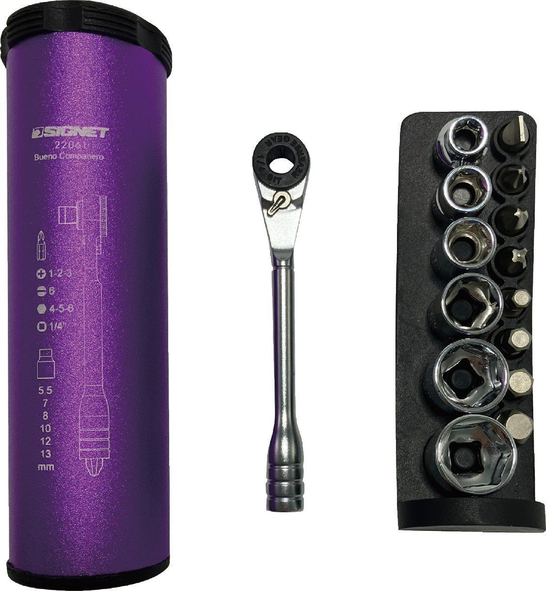 M　2点セット シグネット SIGNET 22061 15PC ミニラチェマルチソケット＆ビット