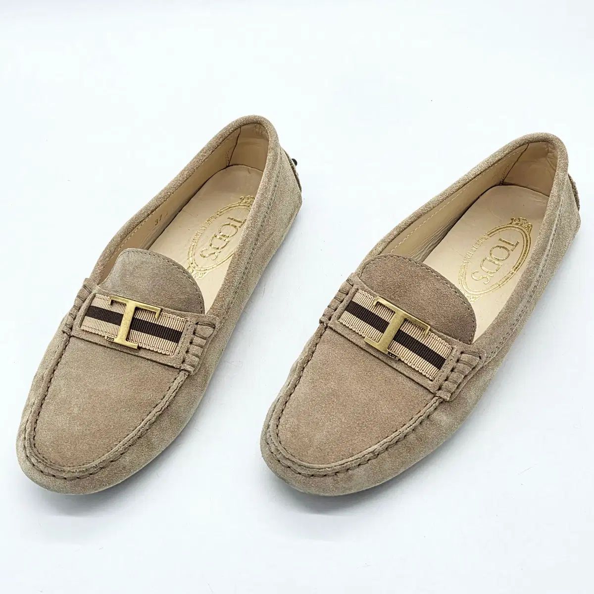 TOD S トッズ ウィメンズ Tロゴ ドライビング シューズ 37