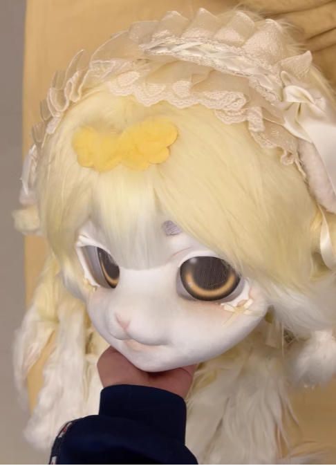 着ぐるみヘッド kigurumi NO 192 羊 黄色 ファースーツ 全頭ヘッド ケモノ マスク ぬいぐるみ コスプレ コスチューム