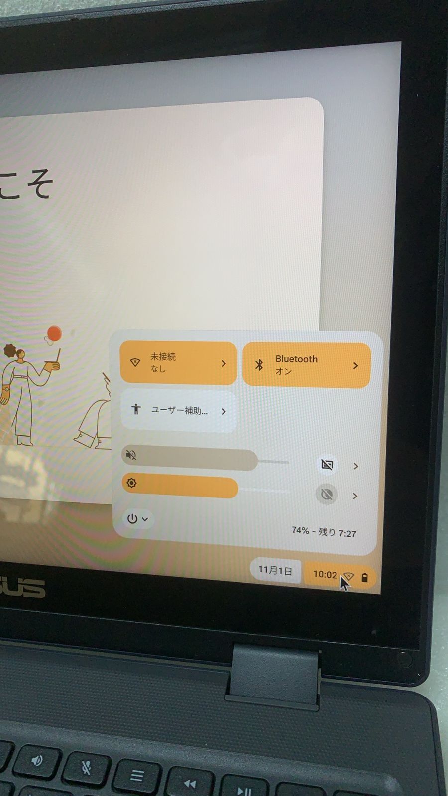 R ASUS 2 in 1 ノートパソコン Chromebook 90043 メーカー再生品 524958