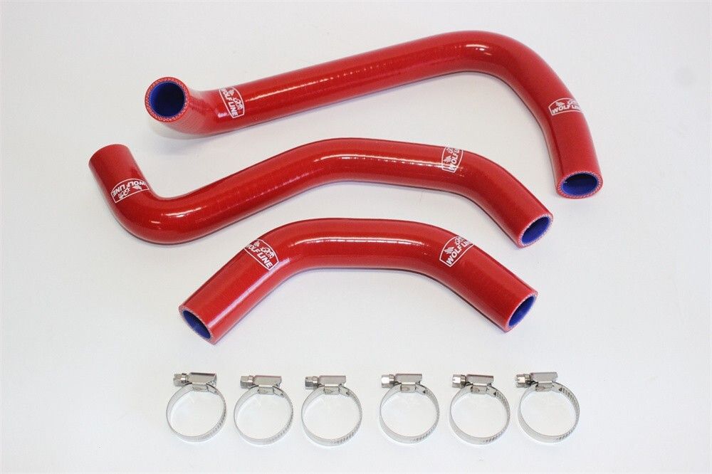 ninja ZX-10R ZX-10RR 2021-2025 以降 シリコン ラジエターホース 赤