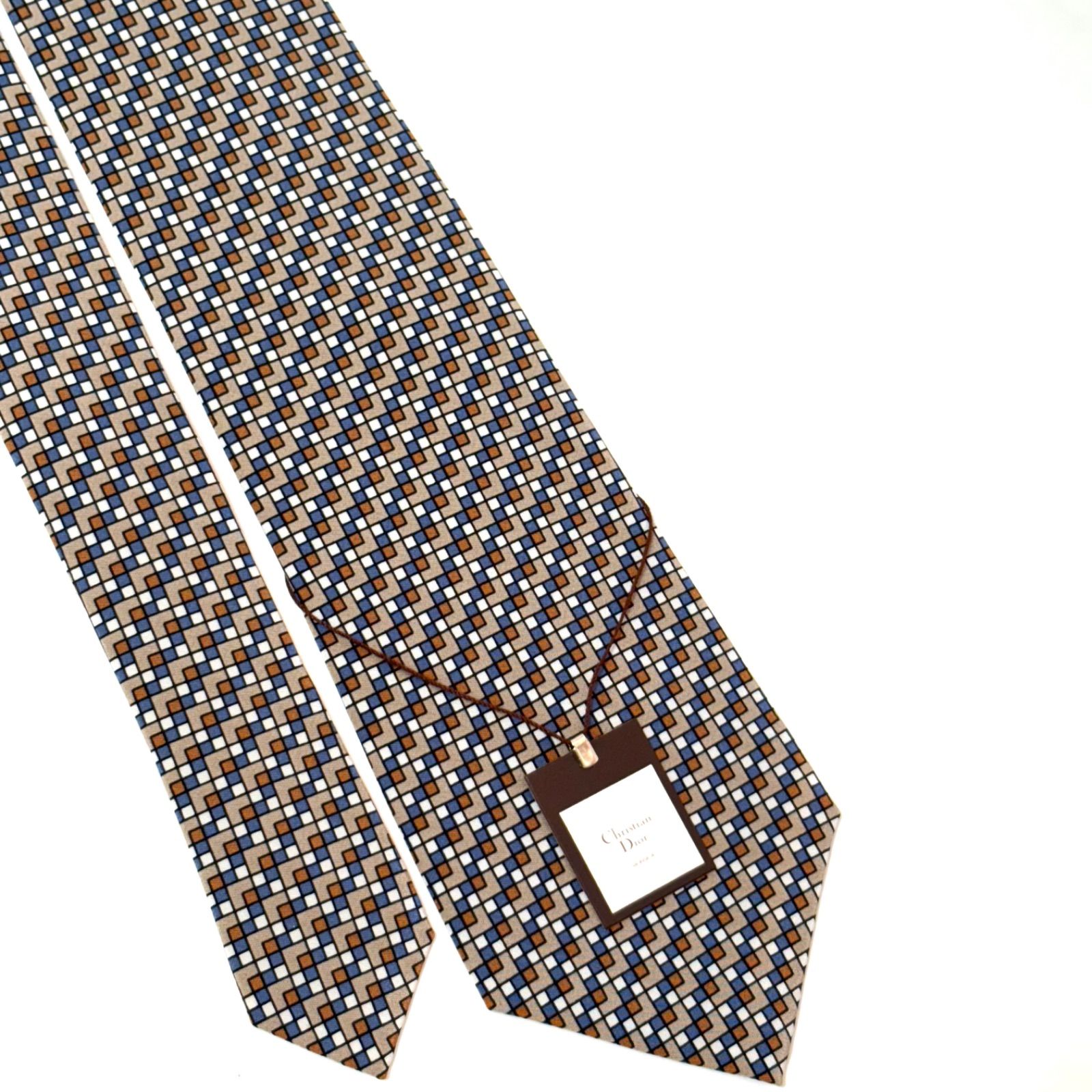 Christian Dior ネクタイ トロッター柄 シルク100% ディオール ✨未使用級✨Christian Dior ネクタイ シルク100% トロッター柄