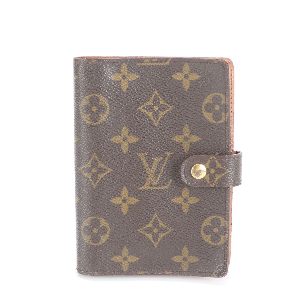 ルイヴィトン モノグラム アジェンダ PM 6穴式 手帳カバー R 20105 レザー メンズ レディース EUM DD 10 7