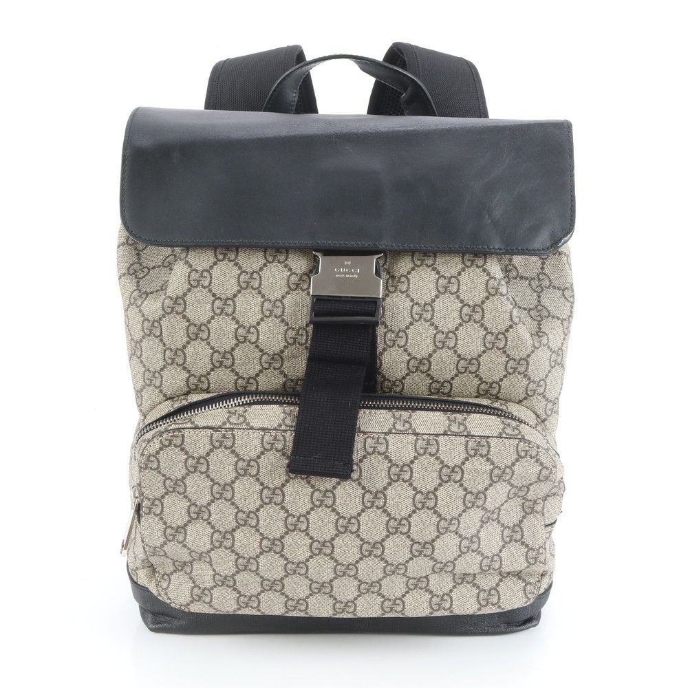 グッチ GGスプリーム 406398 レザー リュックサック バックパック ショルダー バッグ ビジネス A 4 メンズ EUM DD 6 10