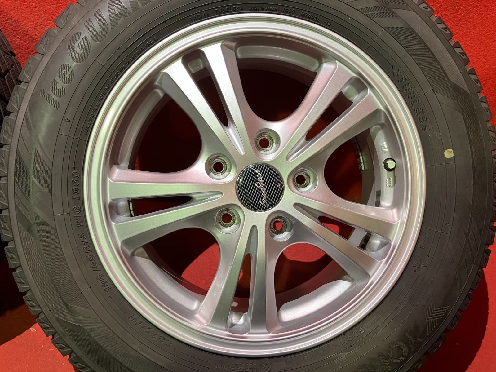 スタッドレスタイヤホイールセット 195 65 R 15 iG 60 x 6 0 50 114 3 5 H 社外 EuroSpeed 4本SET