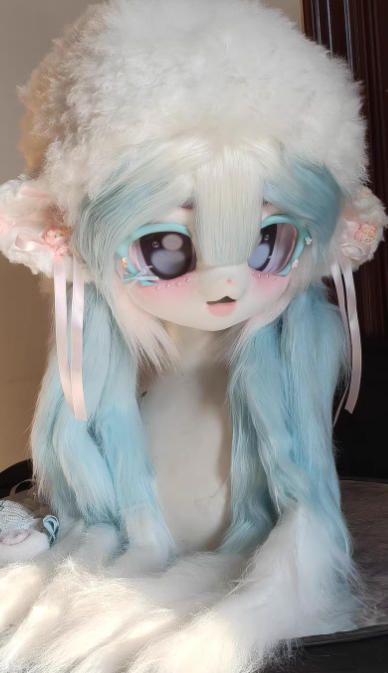 着ぐるみヘッド kigurumi NO.193 羊 水色 ファースーツ 全頭ヘッド ケモノ マスク ぬいぐるみ コスプレ コスチューム その他 コスプレ衣装 コスチューム コスプレ
