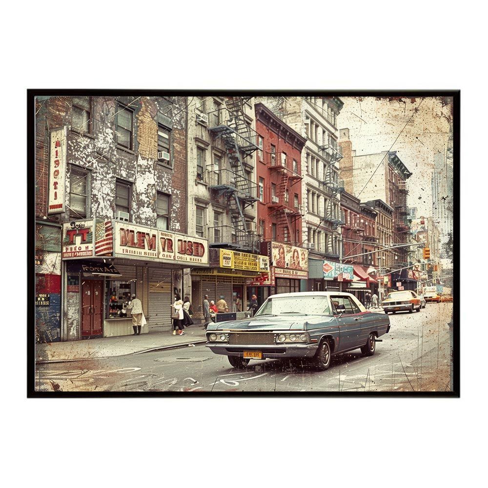 A 約59 x 84 cm lh-poster-8413 コンセプトアート レトロ アメリカ アメリカン ダイナー 1980 1970 1960 ポスター インテリア ネガ フィルム シャビー 古い アーカイブ フォト アート モダン