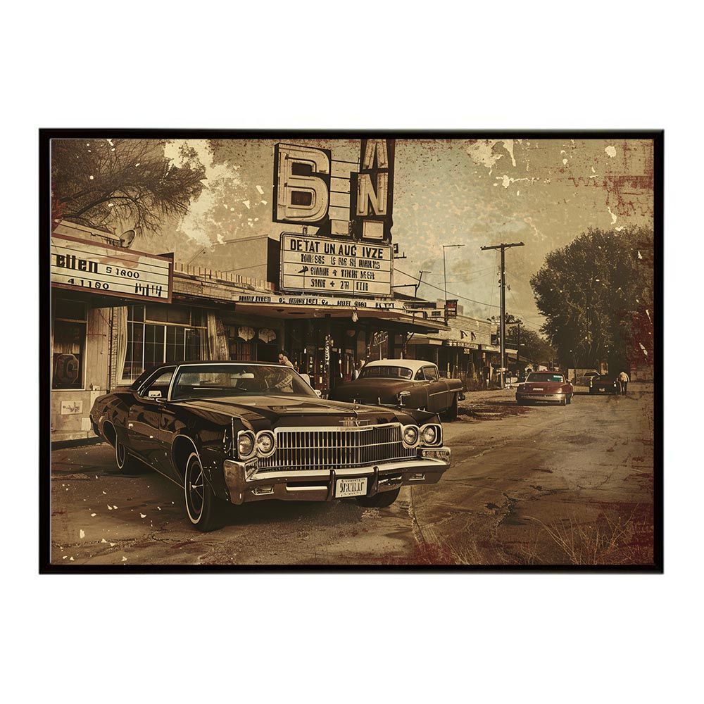 B 約73 x 103 cm lh-poster-8414 コンセプトアート レトロ アメリカ アメリカン ダイナー 1980 1970 1960 ポスター インテリア ネガ フィルム シャビー 古い アーカイブ アート モダン
