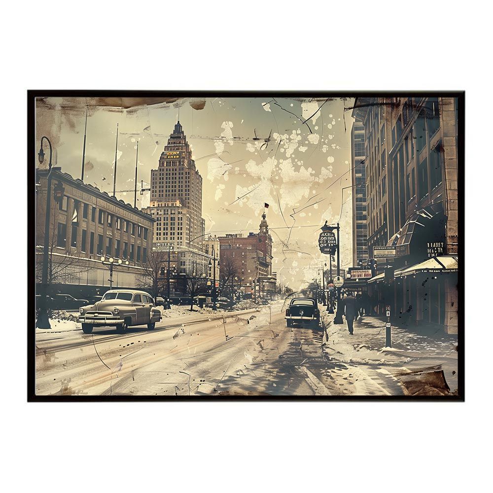 A 約42 x 59 cm lh-poster-8418 コンセプトアート レトロ アメリカ アメリカン ダイナー 1980 1970 1960 ポスター インテリア ネガ フィルム シャビー 古い アーカイブ フォト アート モダン