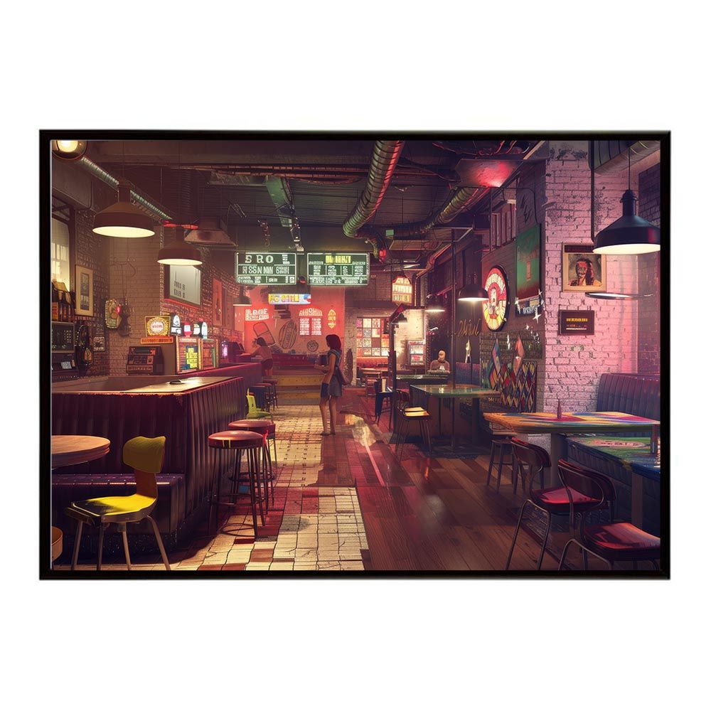 B 約51 x 73 cm lh-poster-8424 コンセプトアート レトロ アメリカ アメリカン ダイナー 1980 1970 1960 ポスター インテリア ネガ フィルム シャビー 古い アーカイブ フォト アート モダン