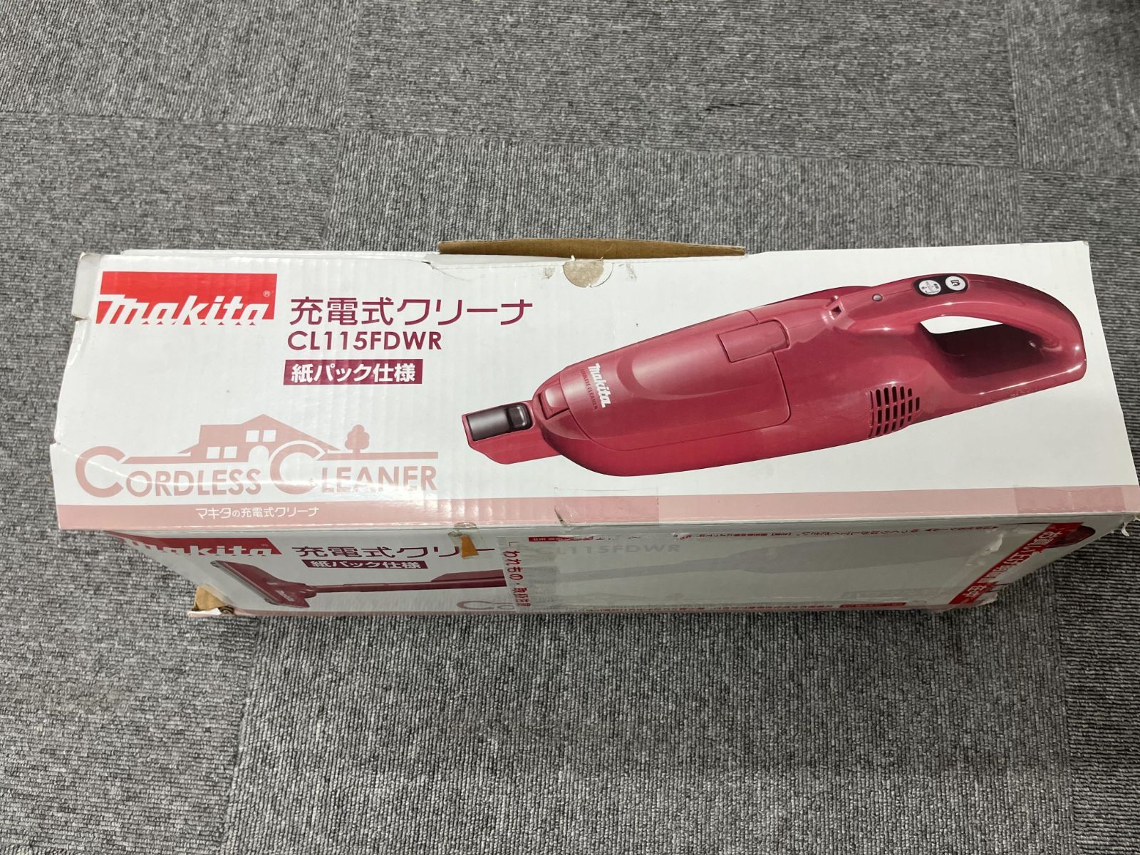 箱キズ ﾏｷﾀ 充電式ｸﾘｰﾅ ﾚｯﾄﾞ