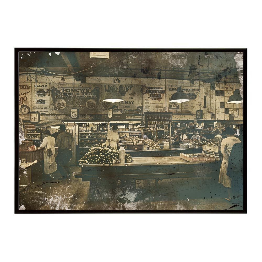 A 約84 x 119 cm lh-poster-8426 コンセプトアート レトロ アメリカ アメリカン ダイナー 1980 1970 1960 ポスター インテリア ネガ フィルム シャビー 古い アーカイブ アート モダン