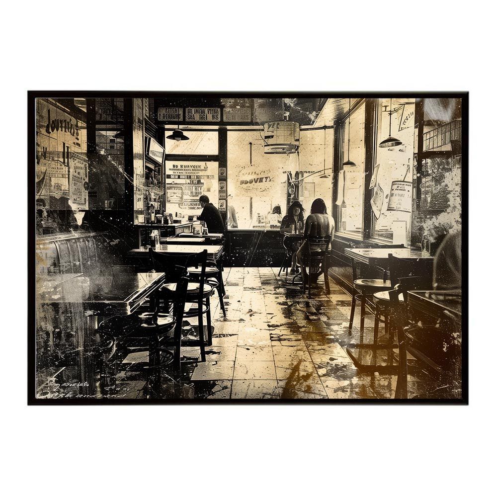 B 約51 x 73 cm lh-poster-8444 コンセプトアート レトロ アメリカ アメリカン ダイナー 1980 1970 1960 ポスター インテリア ネガ フィルム シャビー 古い アーカイブ フォト アート モダン