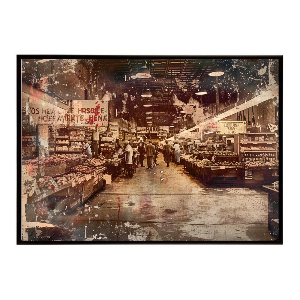 古いお人形さん　2人 B1サイズ（約73x103cm）】【lh-poster-8454】コンセプトアート レトロ