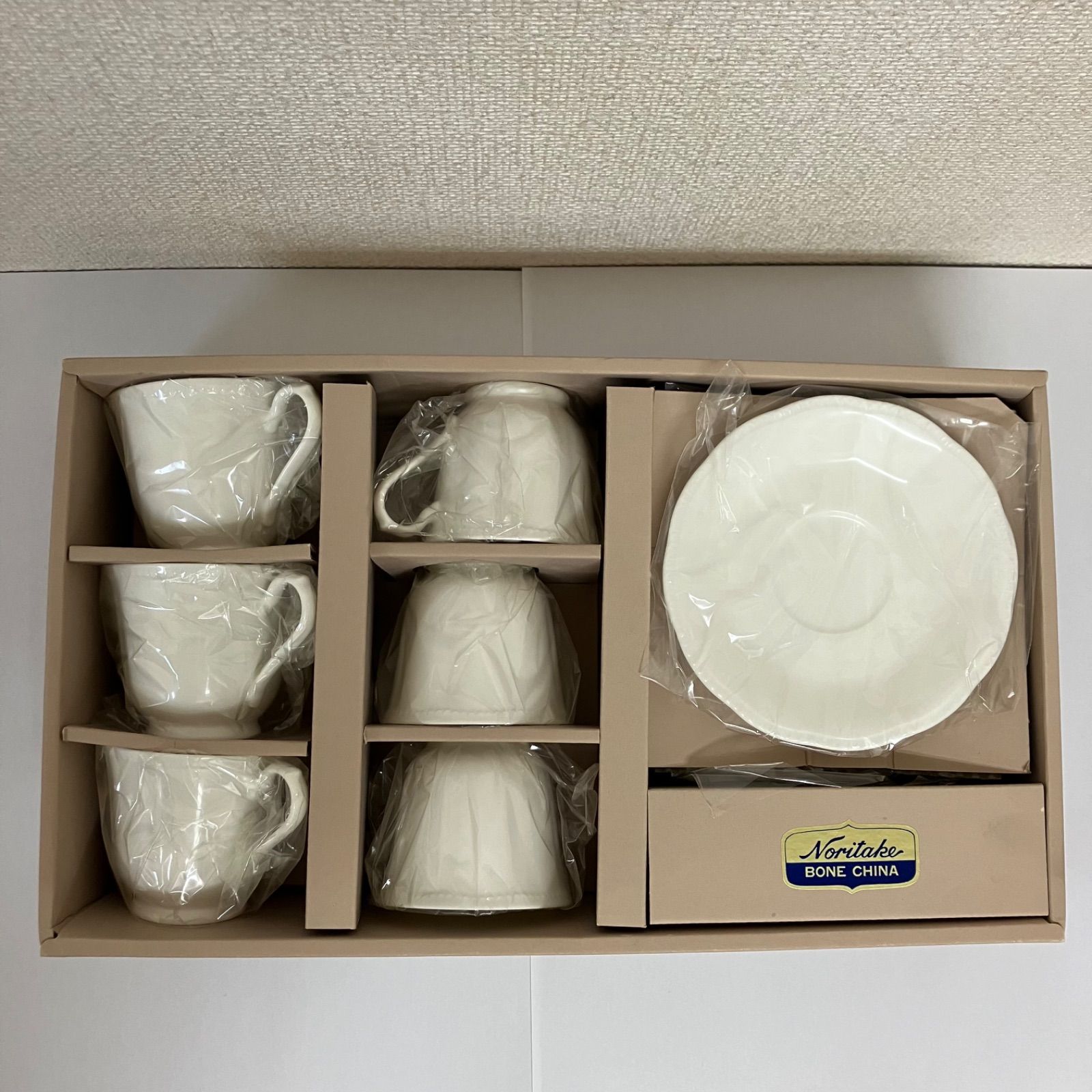 未使用】NORITAKE ノリタケ カップ ソーサー 6組セット 白 - メルカリ