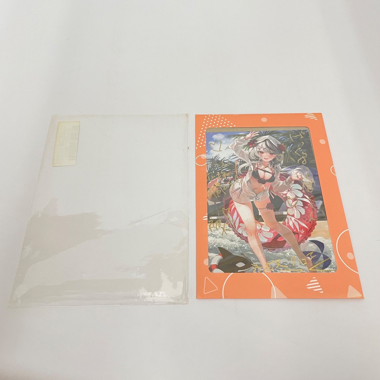 【直筆メッセージ付き】ホロライブ 沙花叉クロヱ 誕生日記念2022 瀬戸店】ホロライブ 沙花叉クロヱ 誕生日記念2022 箔押し複製サイン