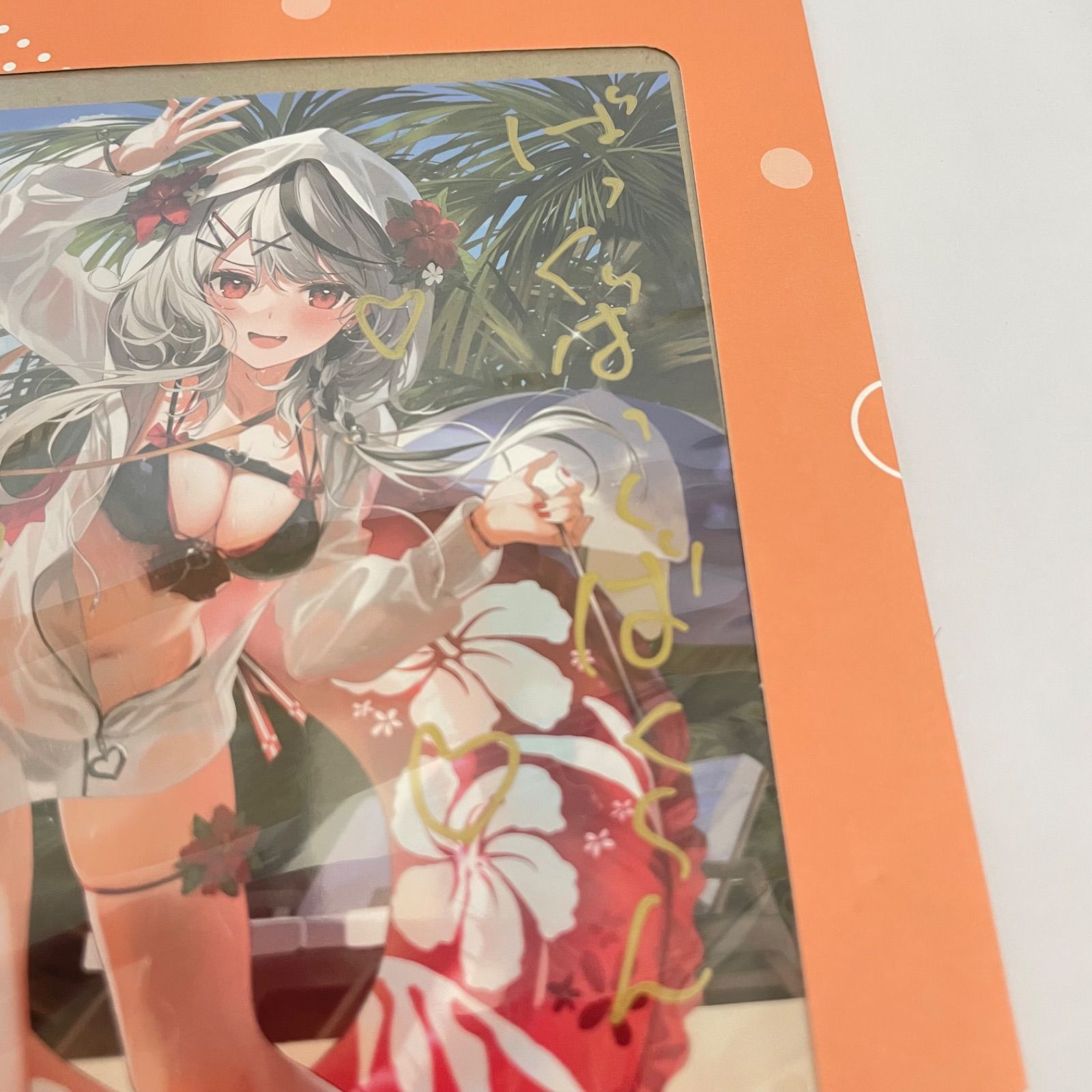 瀬戸店】ホロライブ 沙花叉クロヱ 誕生日記念2022 箔押し複製サイン