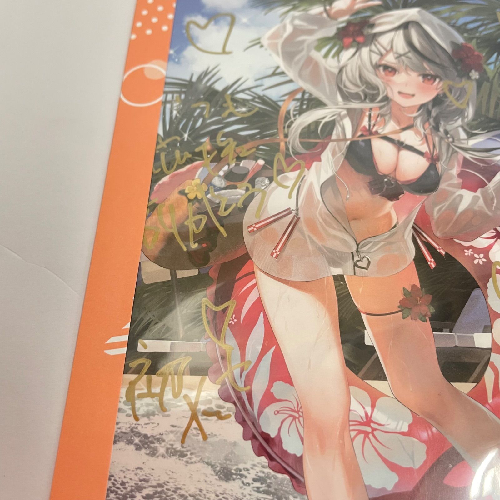 瀬戸店】ホロライブ 沙花叉クロヱ 誕生日記念2022 箔押し複製サイン