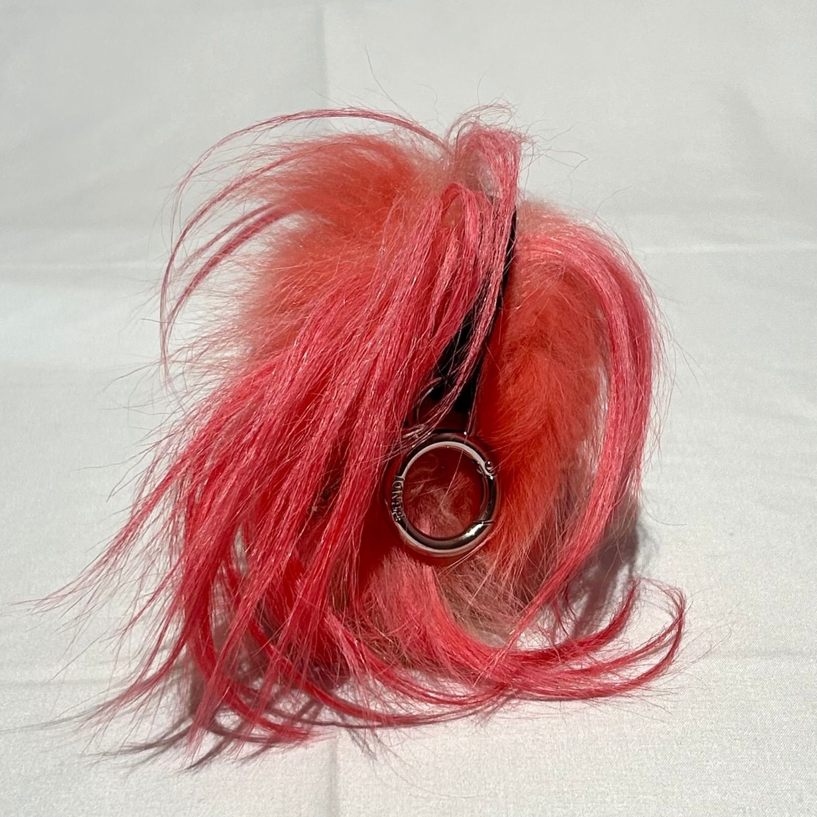 FENDI カールラガーフェルド チャーム ファー レザー フェンディ