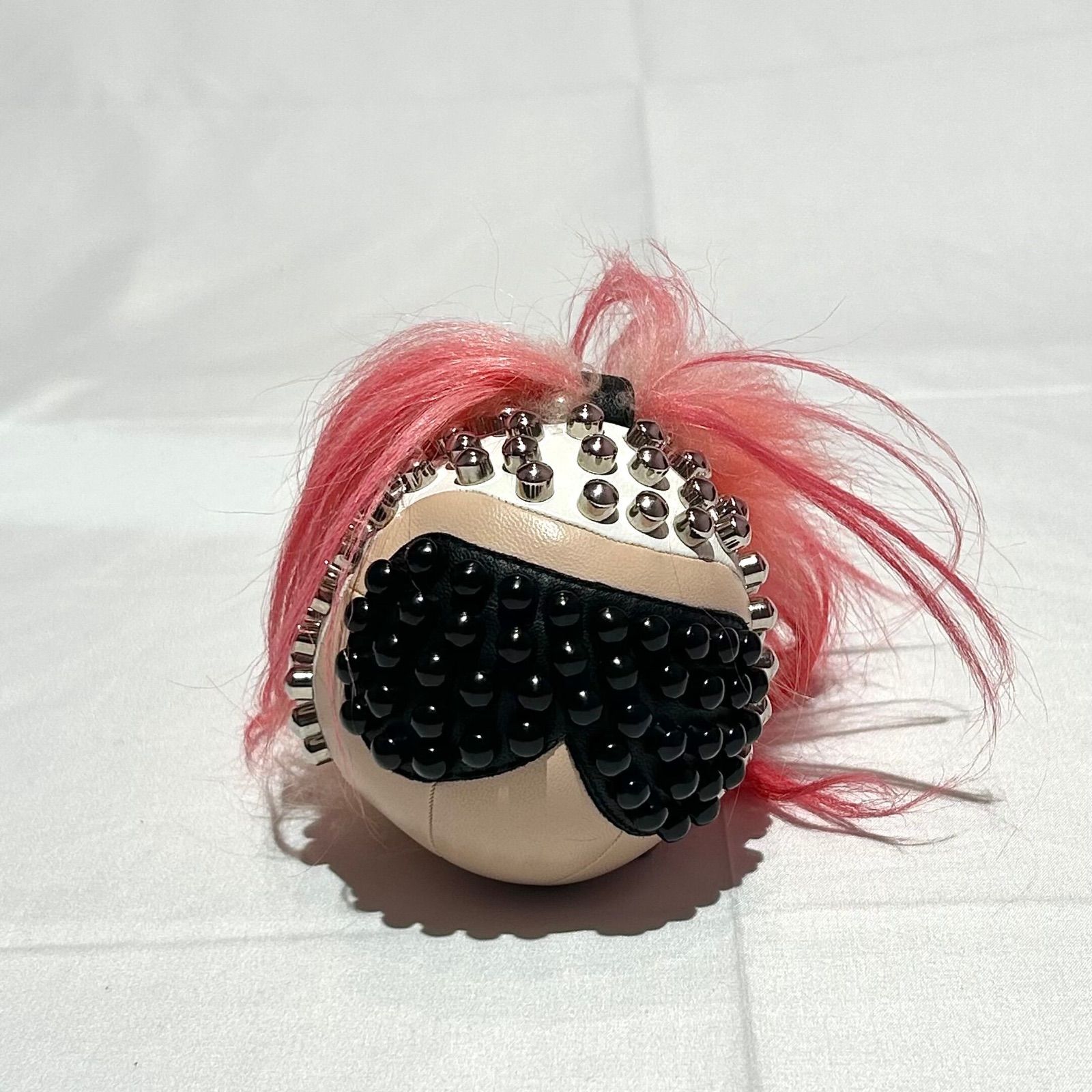 FENDI カールラガーフェルド チャーム ファー レザー フェンディ