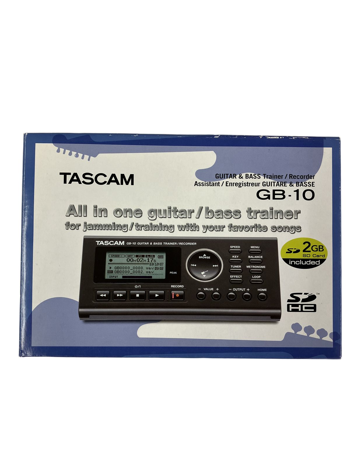 TASCAM GB-10 ギター&ベーストレーナー レコーダー 音響機材 タスカム
