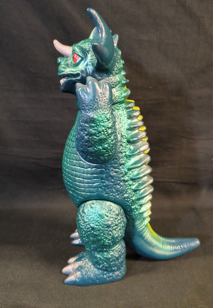 M 1号 世紀の大怪獣東宝怪獣シリーズ ゴン 濃紺成型 緑メタ 銀 黄塗装
