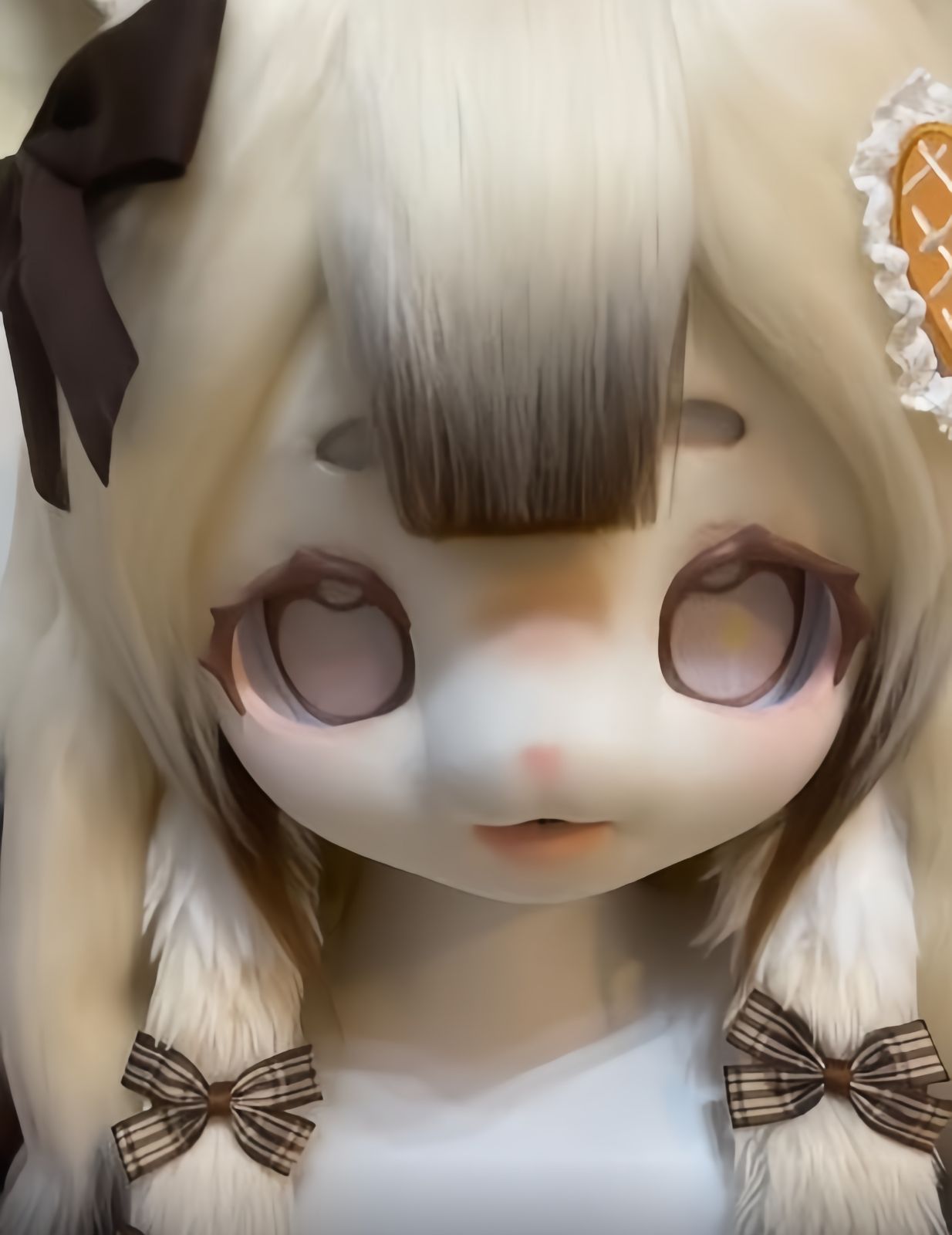 着ぐるみヘッド kigurumi NO.195 猫 茶色 ファースーツ 全頭ヘッド ケモノ マスク ぬいぐるみ コスプレ コスチューム