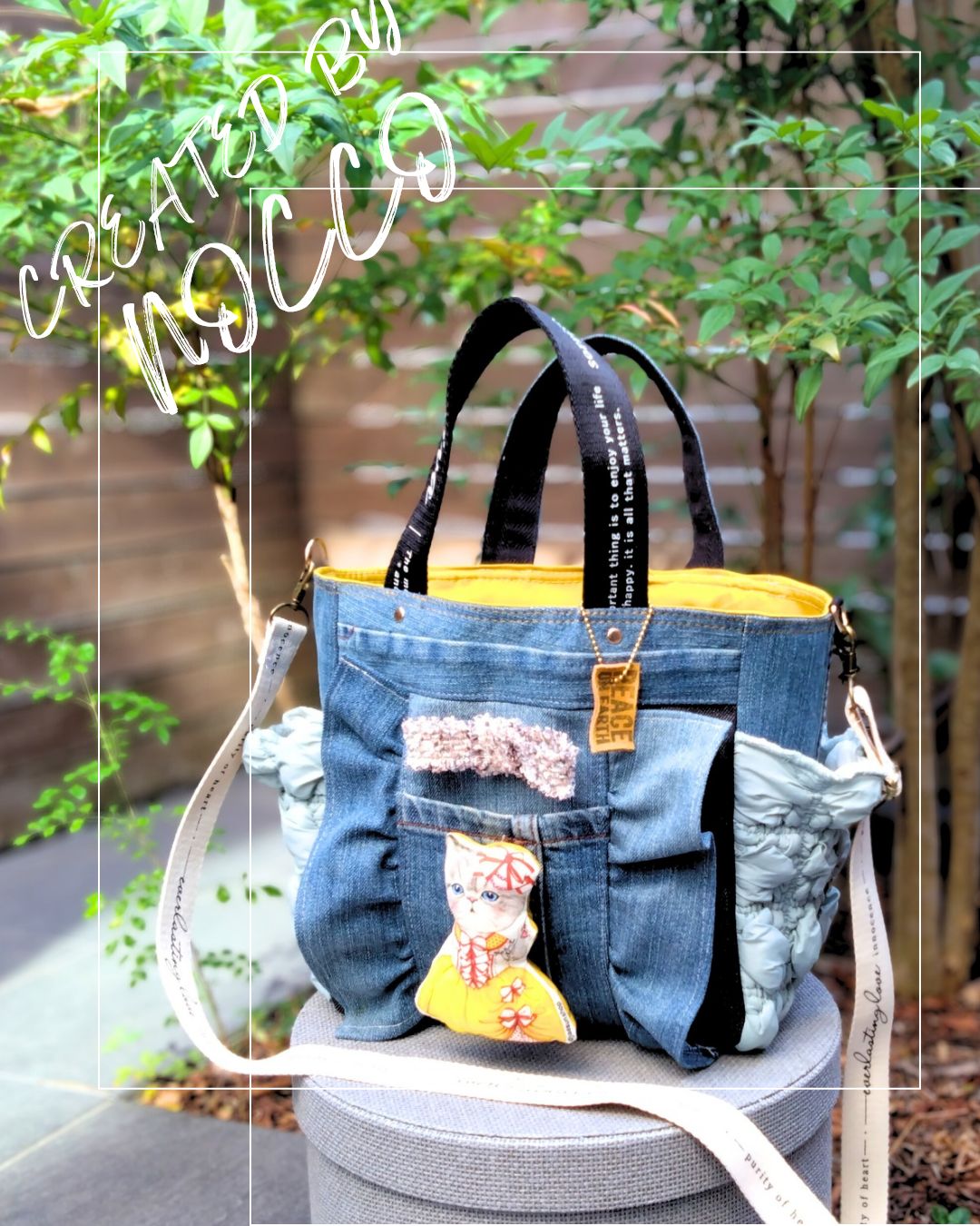 🆕№809【DENIM✖️ルミちゃん🩷キラキラリボン・ふわふわポコポコ