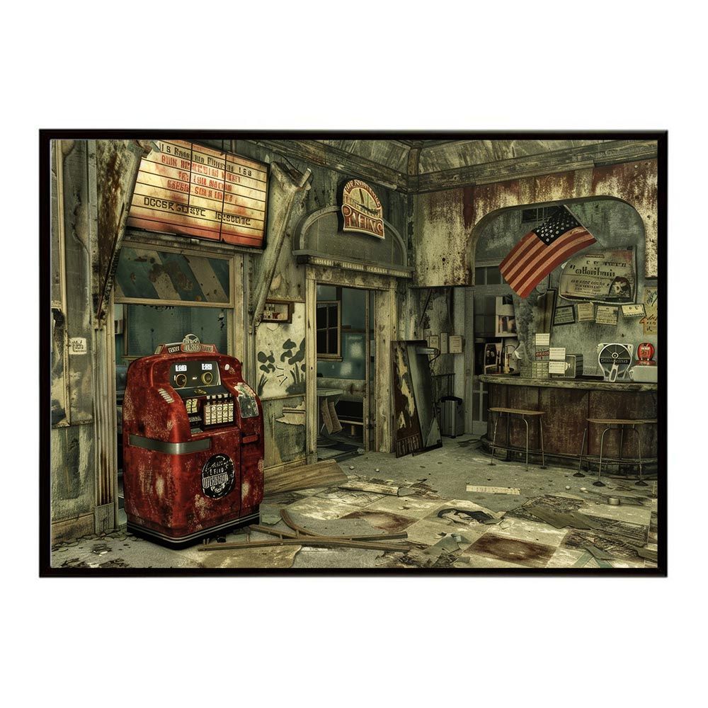 おにく商品 A3サイズ（約30×42cm）】【lh-poster-8557】コンセプトアート レトロ