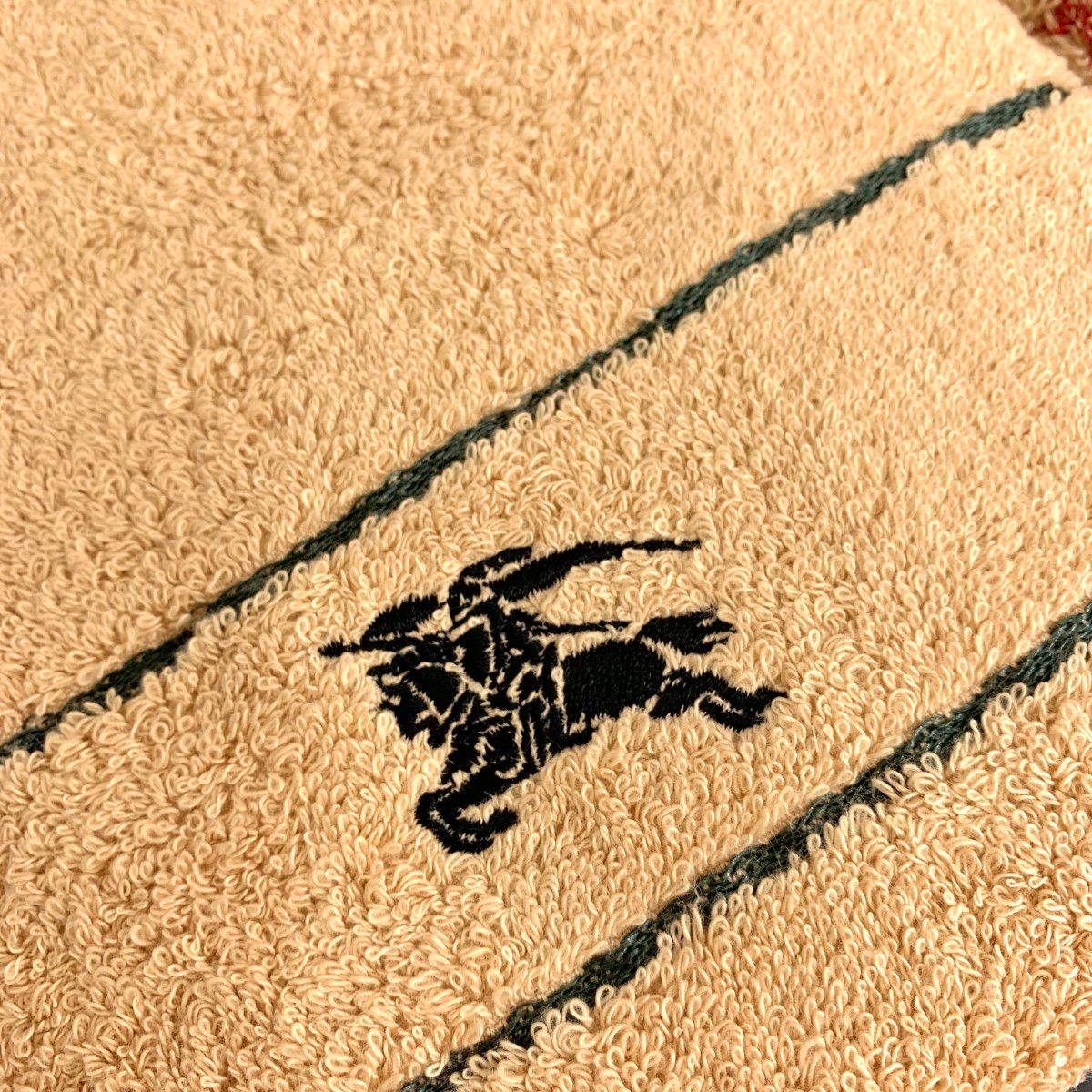LONDON バーバリーロンドン バスタオル フェイスタオル セット ノバチェック ホース刺繍 ベージュ