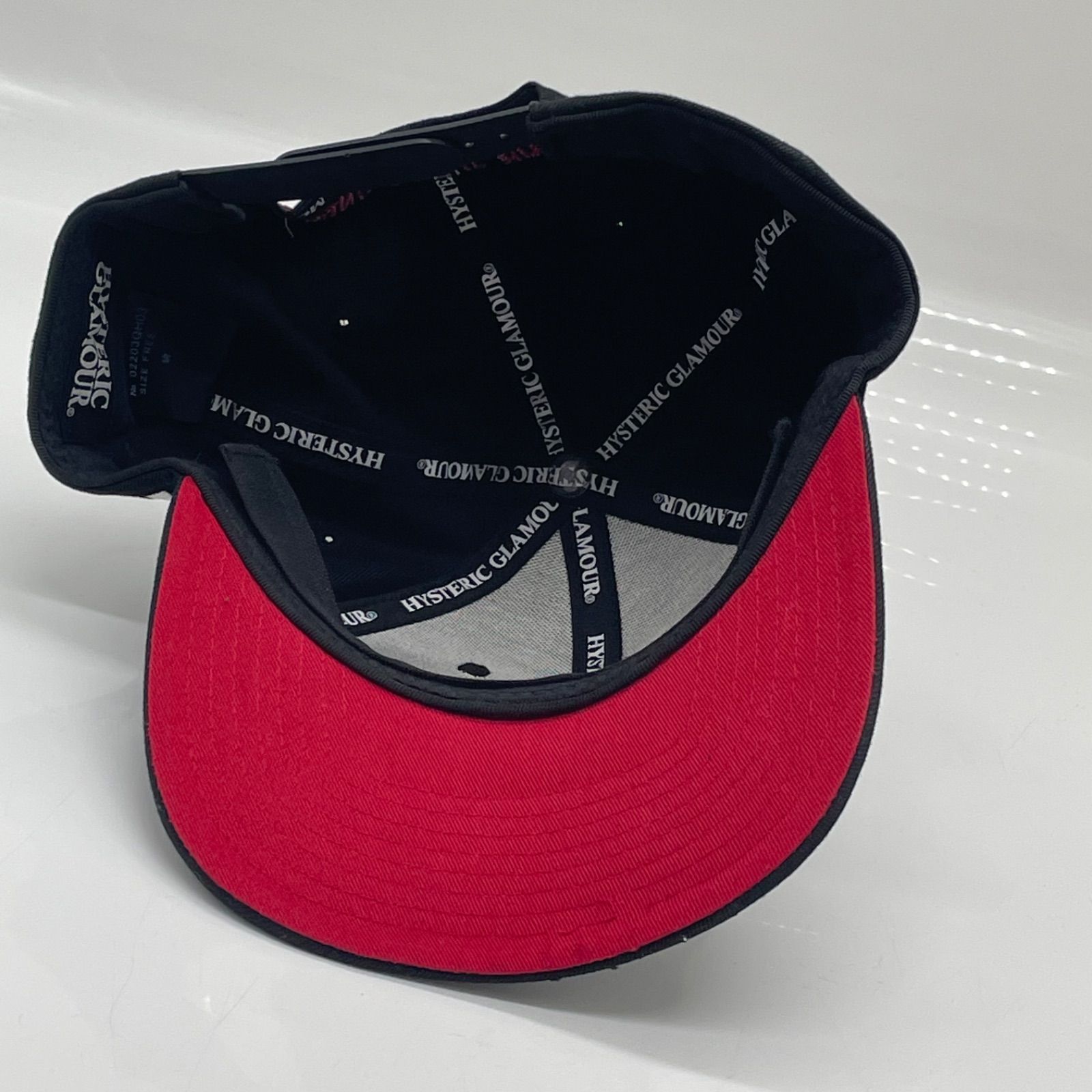 KO3649□Hysteric Glamour キャップ ブラック スナップバック HGロゴ