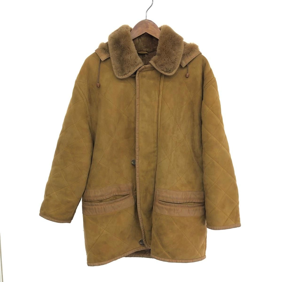 Shearling  シアリング ARSENITO フーディキルティングムートンジャケット 46 ririジップ ヴィンテージ   ブラウン メンズ / 241011012072 Shearling シアリング ARSENITO フーディキルティングムートン