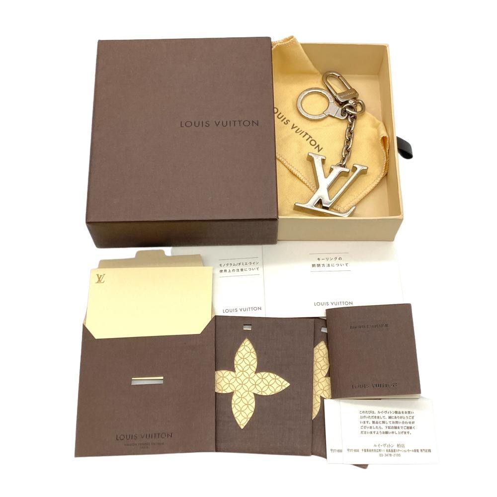 ルイヴィトン LOUIS VUITTON ポルトクレ イニシャル LV キーホルダー