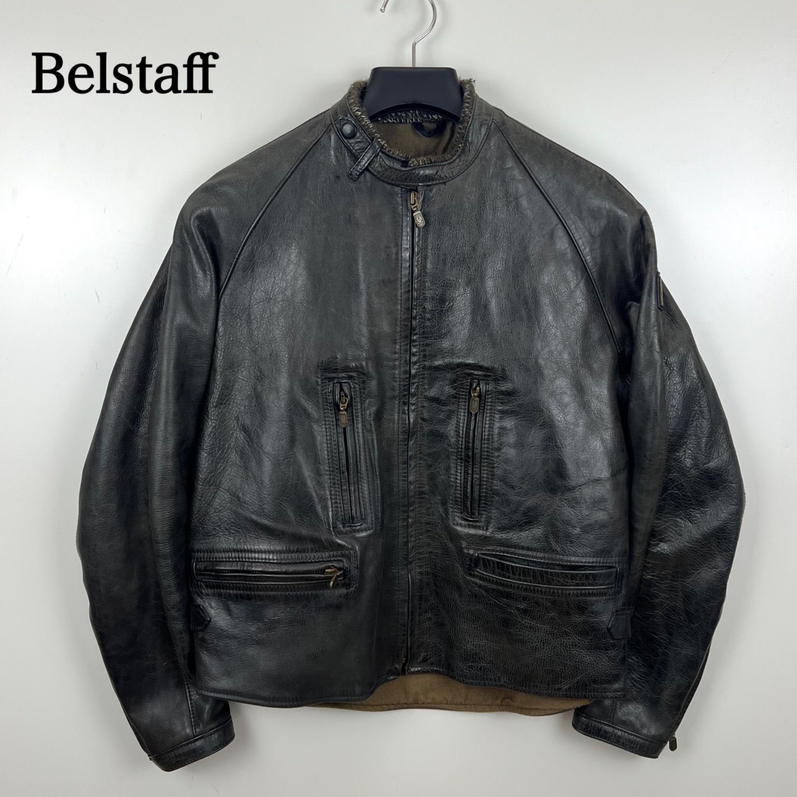 Belstaff Lether special BLACK PRINCE riders jacket 42 ベルスタッフ