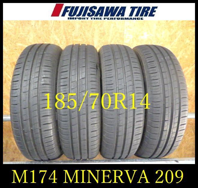 M 174 製造 約8部山 MINERVA 209 185 70 R 14 4本