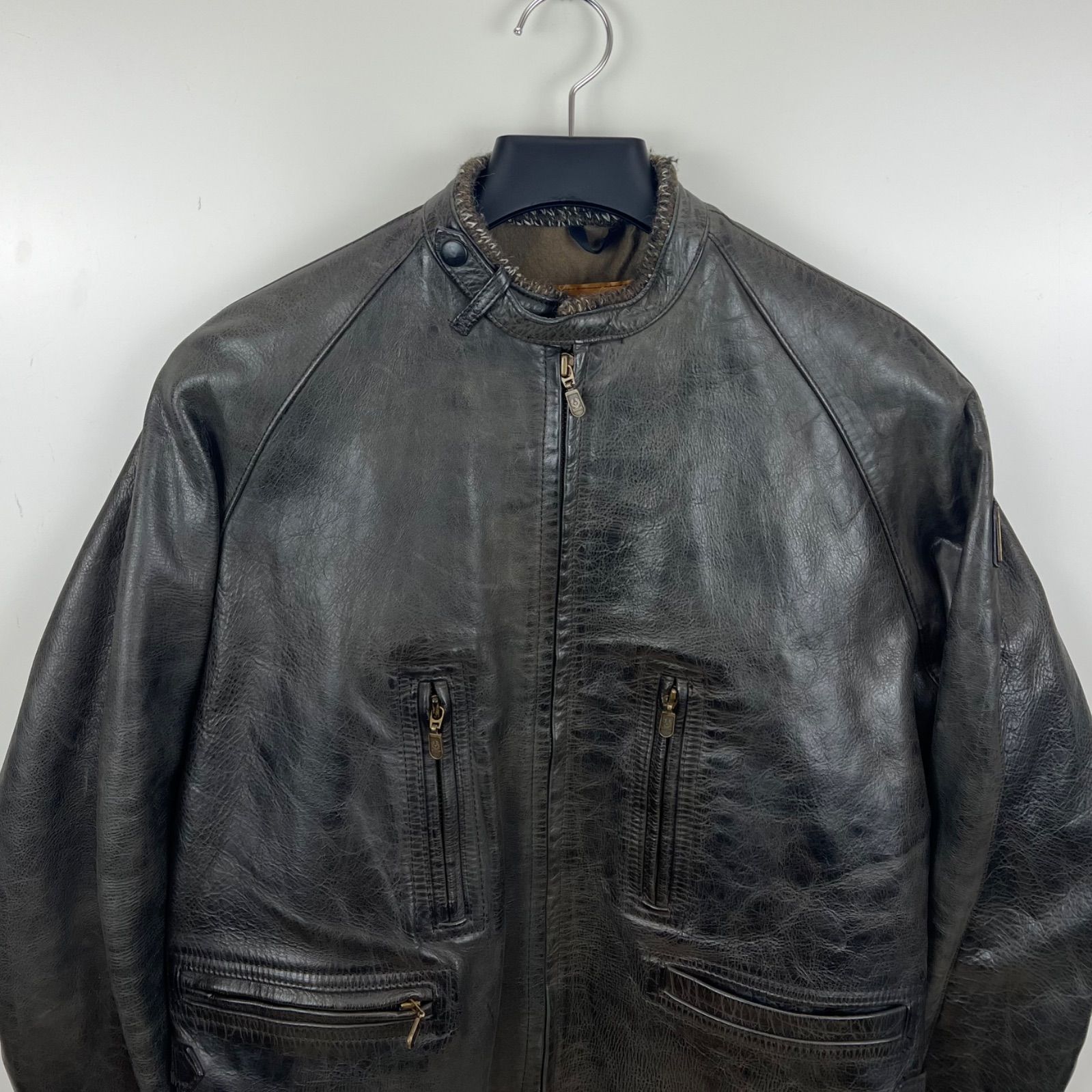 Belstaff Lether special BLACK PRINCE riders jacket 42 ベルスタッフ