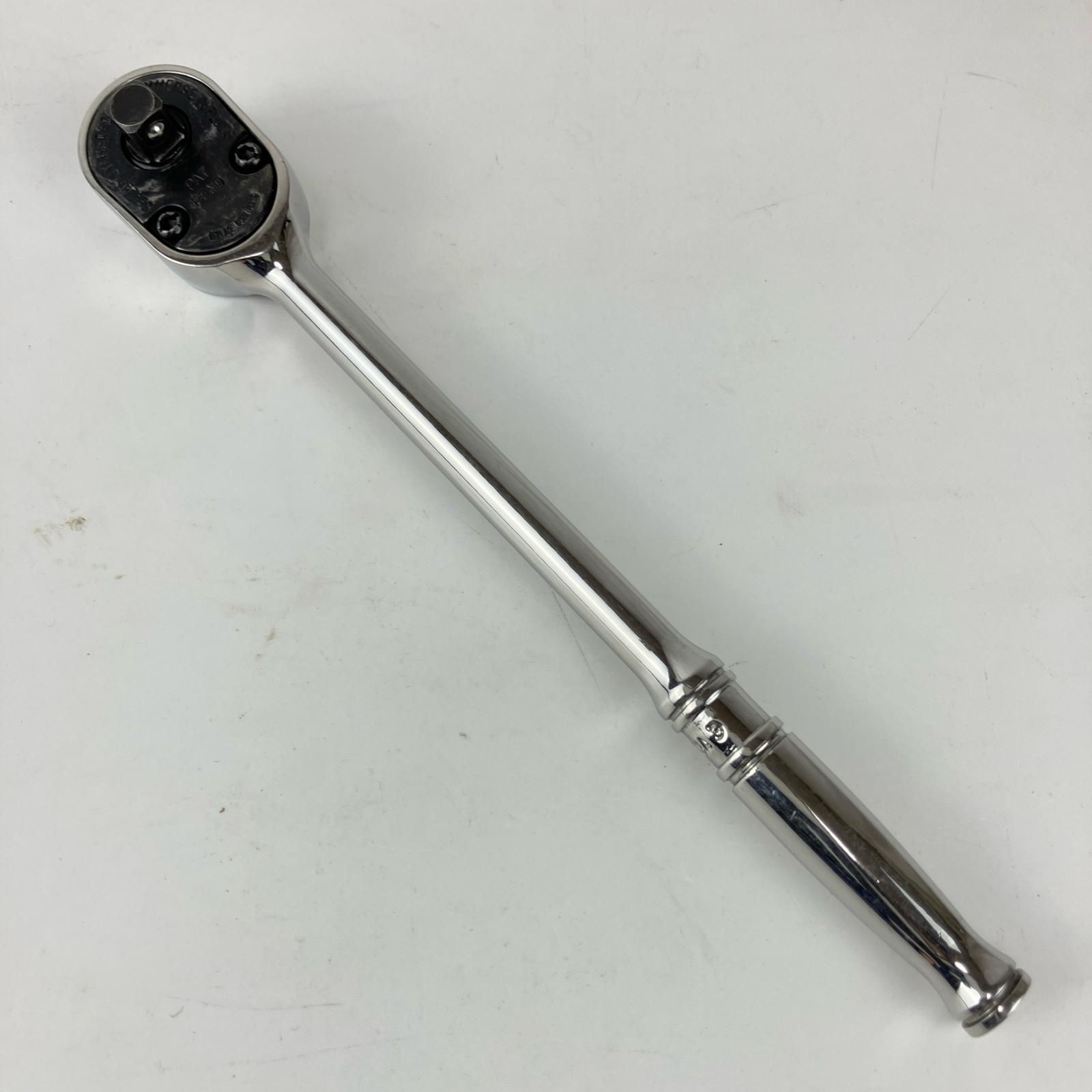 ЗЗSnap-on スナップオン 差込角6.35 mm ロングラチェットハンドル 本体のみ TL 72 シルバー