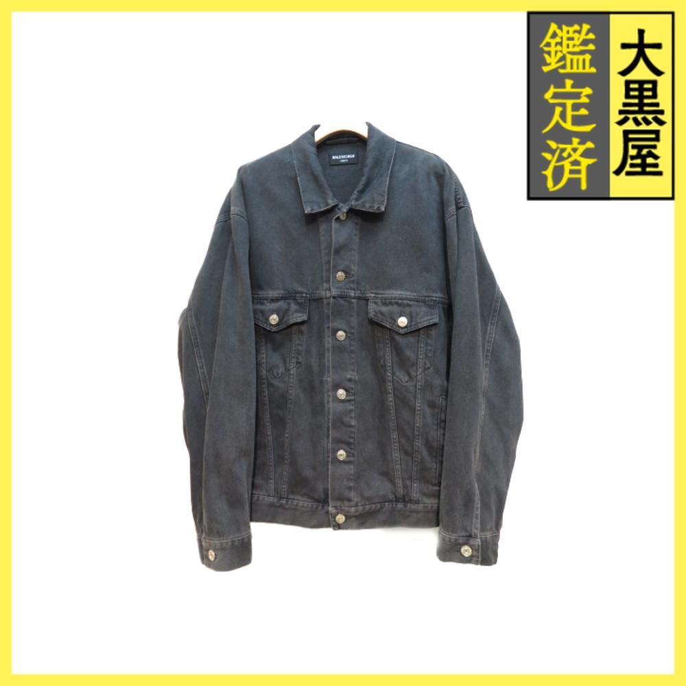 バレンシアガ バックロゴスプレープリントデニムジャケット 678354 432