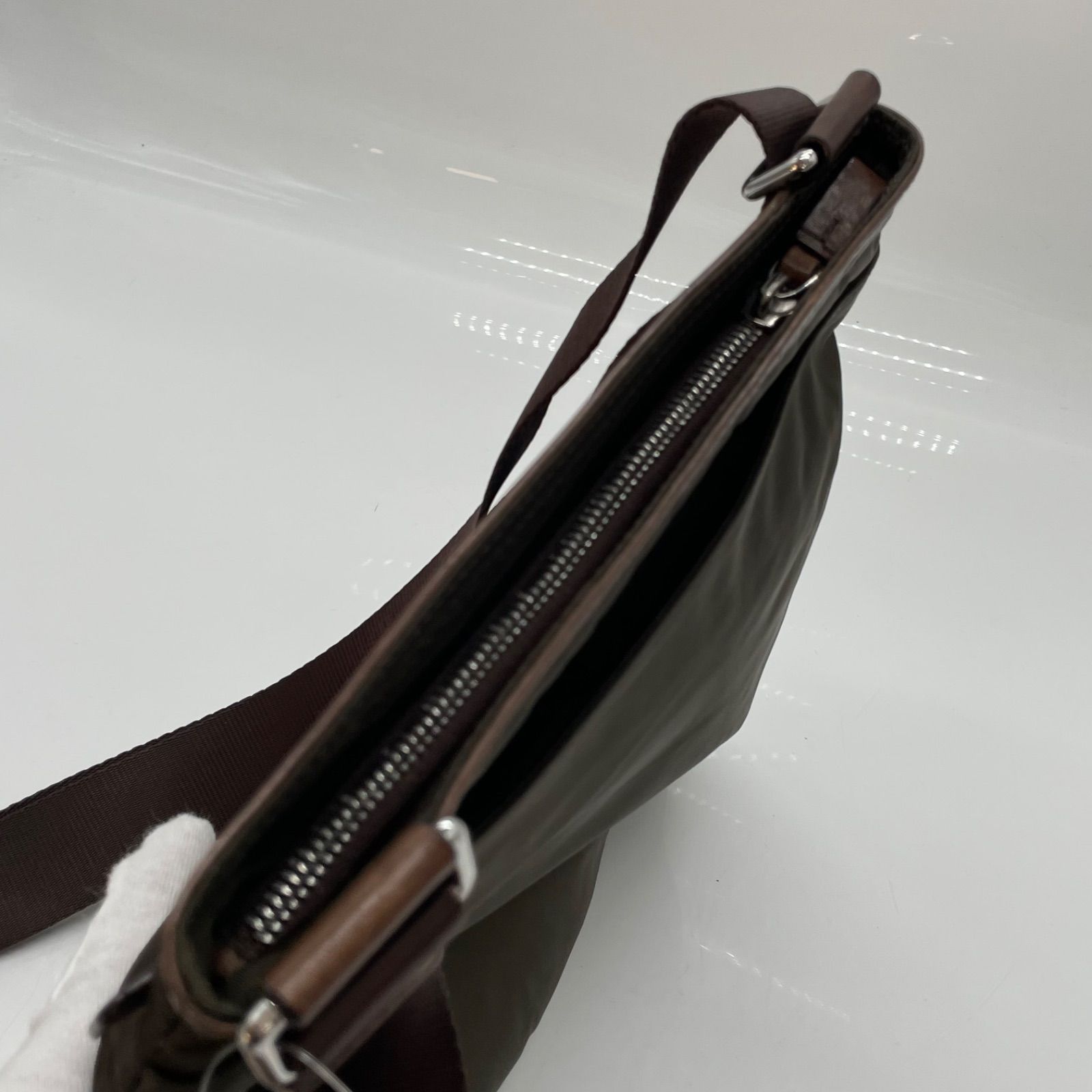 メンズ BN7087○TUMI トゥミ ショルダーバッグ ナイロン レザー メンズ 