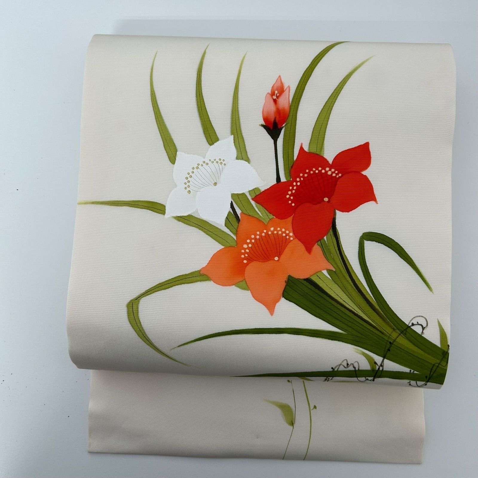 名古屋帯 作家物 塩瀬 金彩 上品な染め 九寸 正絹 着物 MA-2283 - メルカリ