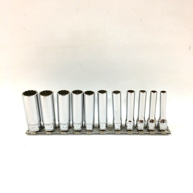 Snap on スナップオン 12ポイント 1 4 Sq ディープソケット STMMD 14 13 12 11 10 9 8 7 6 5 11本セット 12角 DW 3718
