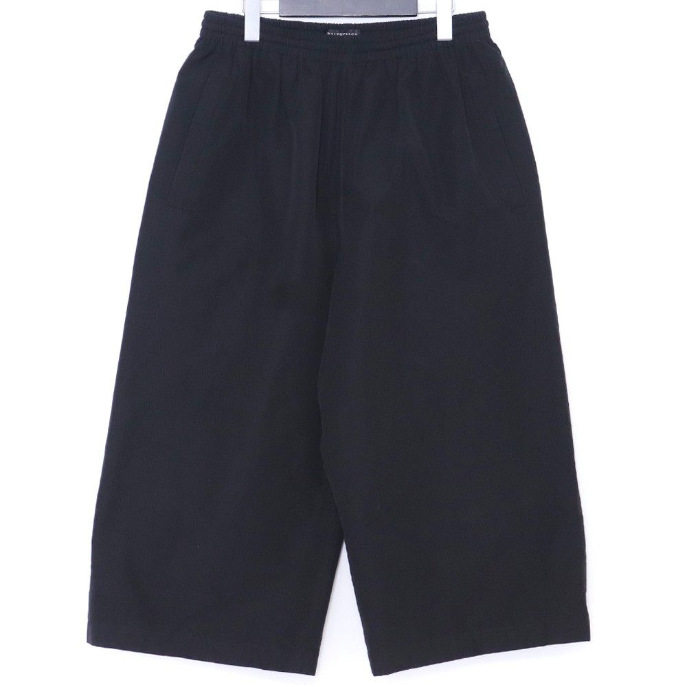コットンナイロン ワイド ハーフパンツ XSサイズ ブラック 746515 TM 017
